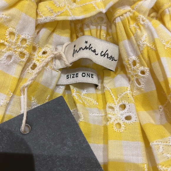 INNIKA CHOO FRIDA BURDS MINI SMOCK IN HONEYCOMB check. Size 1. - Picture 8 of 15